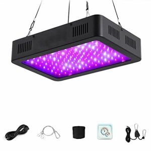 植物成長ライト 600W LED植物育成ライト フルスペクトル 植物ライト 2つのスイッチ 三種類照明モード 植物育成用 水耕栽培ライト 室内用