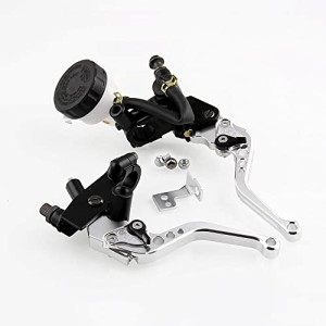 Sporacingrts 汎用 バイク マスターシリンダー ブレーキφ22mm7/8インチ アジャスタブル ブレーキ クラッチ レバーセット 6