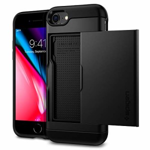 Spigen iPhone SE3 SE2 ケース 手帳型 iPhone8/7用 カード 収納 MIL規格取得 耐衝撃 指紋/傷防止 衝撃 吸収