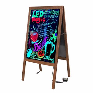 LED A型看板 両面 光る看板 屋外 ウェルカムボード ライティングボード 電飾看板 カフェ バー サロン 飲食店 店頭 LEDボード 蛍光ボ