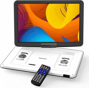 新機種 ポータブルDVDプレーヤー 17.9型 Topcony cd dvdプレーヤー 持ち運び 15.6インチ 超大画面 1280*800 ダ