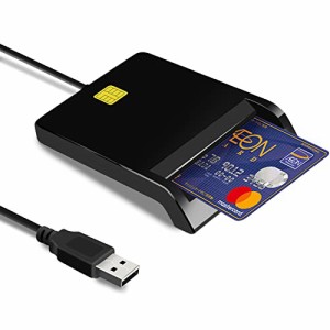 Etopgo ICカードリーダー 確定申告 USB接触型カードリーダー マイナンバーカード対応 ICチップのついた住民基本台帳カード、住基カード