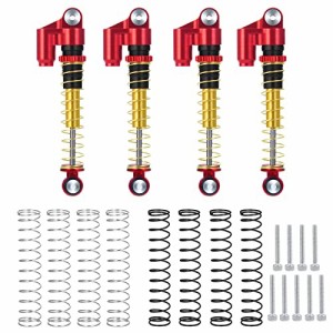 MINI 1/24 rcクローラー アルミショックセットShock Set for Axial SCX24 レッド＋ブラック