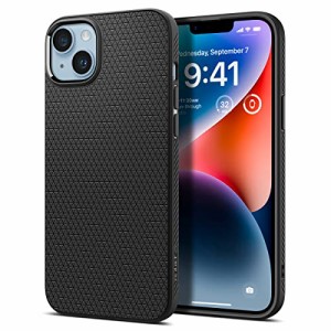 Spigen iPhone14Plus ケース ストラップホール 付き TPU ソフト ケース マット 滑り止め 耐衝撃 米軍MIL規格取得 傷