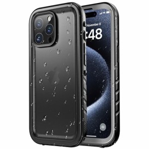 SPORTLINK iPhone 15 Pro 用 防水ケース iPhone 15 Pro 用 耐衝撃 ケース 完全防水 IP68防水等級 防雪