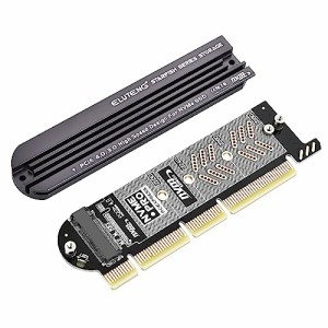 ELUTENG M.2 NVME PCIE 変換アダプター アルミニウム製ヒートシンク付き PCIE X4/X8/X16 M.2 変換 2230