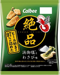 カルビー 絶品かっぱえびせん浜御塩とわさび味 60g×12袋