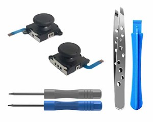 ElecGear 2個ジョイコン用ジョイスティック、Switch Joy-conとSwitch Lite対応の左/右コントローラー修理パーツセン