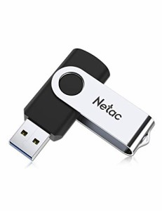 Netac USBメモリ 128GB USB3.2Gen1/3.1Gen 1/3.0/2.0サポート 回転式フラッシュドライブ 小型 軽量 高速