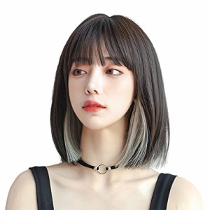 ウィッグ レディース かつら カツラ フルウィッグ 混合色カツラ Bob wig 小顔効果 自然 原宿 可愛い 女装用 レディーズウィッグ ネッ