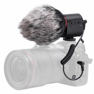 Ulanzi WM-02 Pro カメラ用マイク ビデオマイク ガンマイクロフォン 外付けマイク 超単一指向性 三重ノイズキャンセリング 同時聴