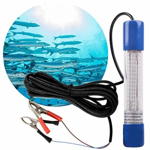 集魚灯 集魚ライト led水中ライト 水中集魚灯 釣り 高光度180leds水中灯 12v 24v IP68 6Mコード ホワイト プラグ付かな