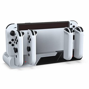 Switch & Switch 有機ELモデル専用 ジョイコン 充電スタンド Joy Con 充電 ホルダー 左/右 ハンドル 4台同時充電 急