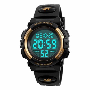 Timeverタイムエバーデジタル腕時計 メンズ 操作簡単 防水うで時計 見やすい表示 腕時計 時計 男の子 ストップウォッチ付き 防水腕時計