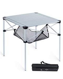 iClimb アィクライム アウトドア テーブル L キャンプ 折りたたみテーブル 耐荷重80kg ロールテーブル コンパクト キャンプ用品 机