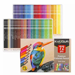 色鉛筆 72色セット 油性色鉛筆 非毒性・写生・塗り絵・スケッチ 学生さんと初心者専用 持ち運び便利
