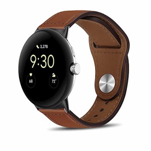 HeeNia レザーバンド Google Pixel Watch対応 バンド 革 ストラップ スポーツバンドGoogle Pixel Watch