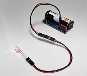 模型やジオラマの電飾に最適 ELEKIT エレキット LEDを光らせるための電池ボックス AP-180 LED点灯 単三電池1本仕様