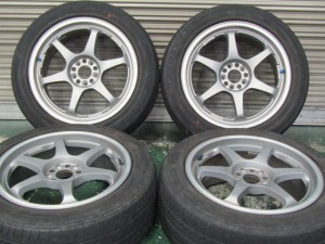 【新品タイヤ付き】5ZIGEN（5次元）プロレーサーGN+　プリウス　86　BRZ　カローラツーリング　7.5J　+48　100　5H■