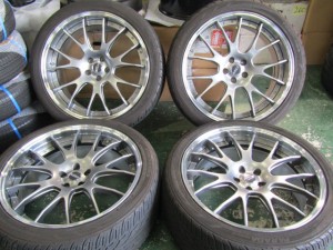 【綺麗な鍛造品】TWS　エクスリート107M　Exe　Forged　FHGM　レクサス　RX　9.5J　+34　114.3　5H　265/40R22■