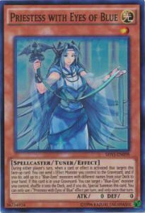 遊戯王 SHVI-EN098 Priestess with Eyes of Blue スーパーレア