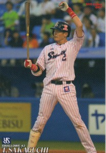 プロ野球チップス2019 第1弾 reg-047 坂口智隆 (ヤクルト) レギュラーカード
