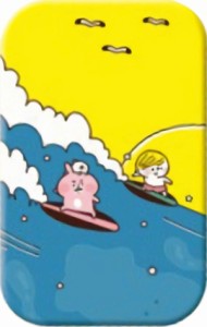 【サーフィン】 カナヘイの小動物 スクエアカンバッジ 壁紙コレクション