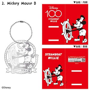 【Mickey　Mouse　B】ディズニー100 メタルブックマーカー