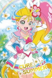 【P08 キュアサマー】映画プリキュアオールスターズF キラキラカードグミ ※カードのみ