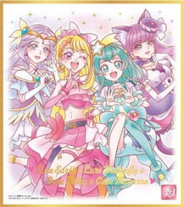 【[ゴールド箔押し] No.16 プリキュア集合 (E) 】プリキュア 色紙ART-20周年special-3