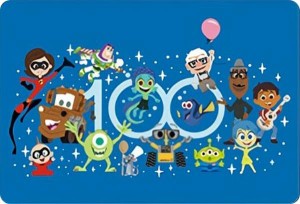 【集合(100ロゴ/背景青) (N ノーマル)】 ディズニー100 ワンダーカードコレクション