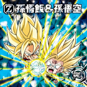 【超9-28.孫悟空＆孫悟飯 (GR ゴッドレア) 】 ドラゴンボール 超戦士シールウエハース超 天下一の伝説