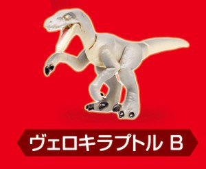 【ヴェロキラプトル B】 あそべる生物フィギュアシリーズ ガチャアクションTHE恐竜 襲撃! 爪の狩人