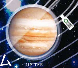 【木星】 サイエンステクニカラー 太陽系天体ヘアゴム