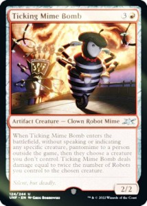 【FOIL】マジックザギャザリング UNF EN 124 Ticking Mime Bomb (英語版 アンコモン) UNFINITY