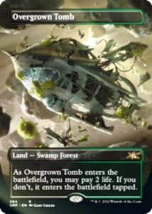 【FOIL】マジックザギャザリング UNF EN 284 Overgrown Tomb (英語版 レア) UNFINITY