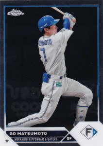 NPB ベースボールカード 214 松本剛 北海道日本ハムファイターズ (ベースカード) 2023 TOPPS CHROME