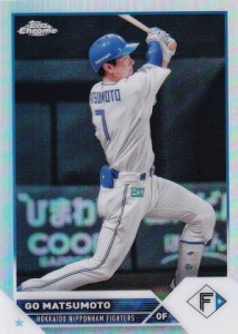 【REFRACTOR】NPB ベースボールカード 214 松本剛 北海道日本ハムファイターズ (ベースカード) 2023 TOPPS CHROME