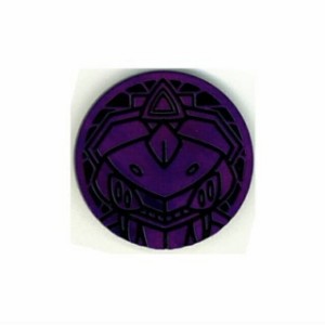 ポケモンカードゲーム ポケモンコイン [ゲノセクト]  POKEMON PURPLE CROSSHATCH GENESECT COIN【海外品 小傷がある場合もございます】