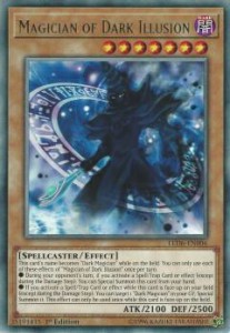 遊戯王 LED6-EN006 マジシャン・オブ・ブラック・イリュージョン Magician of Dark Illusion (英語版 1st Edition レア) Legendary Dueli