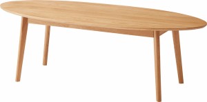 オーバルテーブルオーバルテーブル センターテーブル テーブル 北欧 おしゃれ シンプル コンパクト 木製 天然木 楕円型