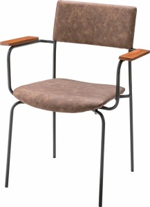 アームチェア　椅子 いす イス アイアン アームチェア 天然木 北欧 肘置き カフェ モダン デザイン おしゃれ　リビングチェァ