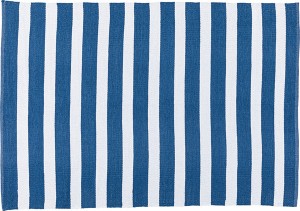 ラグラグマット 絨毯 ラグ マット 130×190cm 北欧 おしゃれ かわいい PVC シンプル ブルー ストライプ