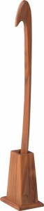 靴べら 木製(チーク) ロング 70cm ギフト 無垢材 天然木 スタンドセット 長尺 おしゃれ シューホーン