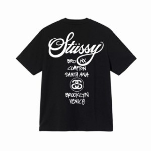 STUSSY ステューシー Tシャツ Tシャツ ブラック ホワイト 半袖 並行輸入品