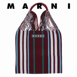 マルニ バッグ ハンモックバッグ MARNI マルニフラワーカフェ ダークレーズン トートバッグ ベージュ マルニマーケット エコバッグ