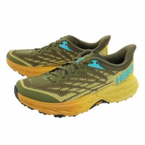 ホカ（HOKA）（メンズ）ランニングシューズ スピードゴート 5 グリーン イエロー スニーカー トレイルラン 厚底 登山道