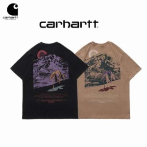 Carhartt カーハート Tシャツ メンズ レディース 半袖 クルーネックTシャツ 男女兼用 ファッション Tシャツ 大きいサイズ 並行輸入品