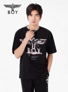 【送料無料】BOYLONDON  半袖 カップル 春夏 さくら ゆったり Tシャツ N01711 並行輸入品