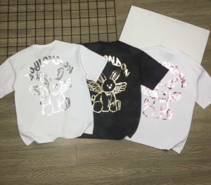 【送料無料】BOYLONDON  半袖 カップル 23春夏 ホワイト ラビット ブラック Tシャツ v 並行輸入品